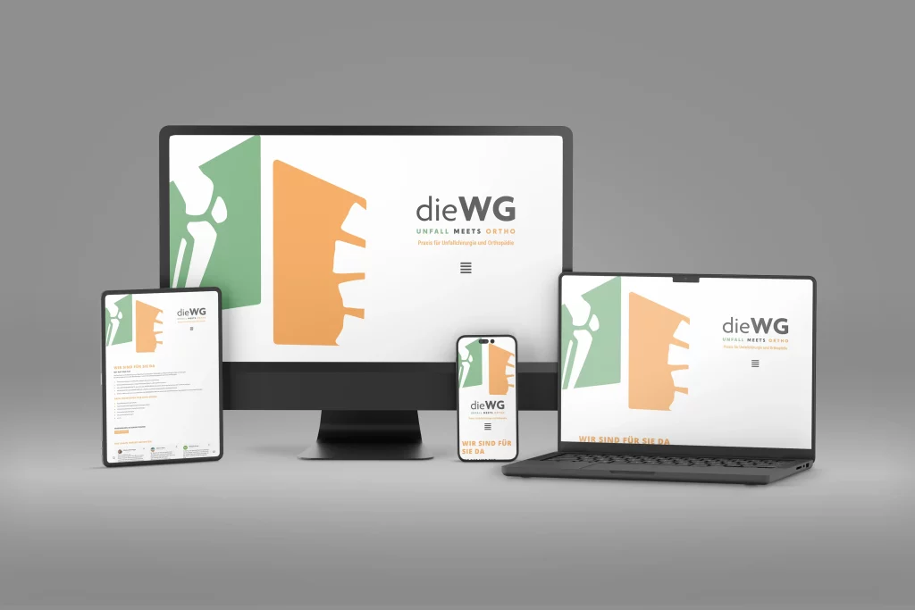 Website für dieWG Hall in Tirol. Webdesign.